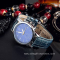 Leather Leisure Quartz Battery Watch Made in China Gold(linying)